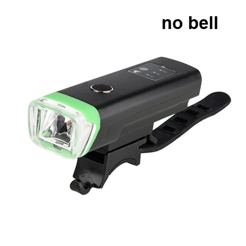 green no bell 350 люмен, светильник-вспышка для велосипеда, немецкий стандарт, антибликовый индукционный велосипедный передний светильник, Перезаряжаемый USB фонарь, лампа с рожком - Цвет: green no bell