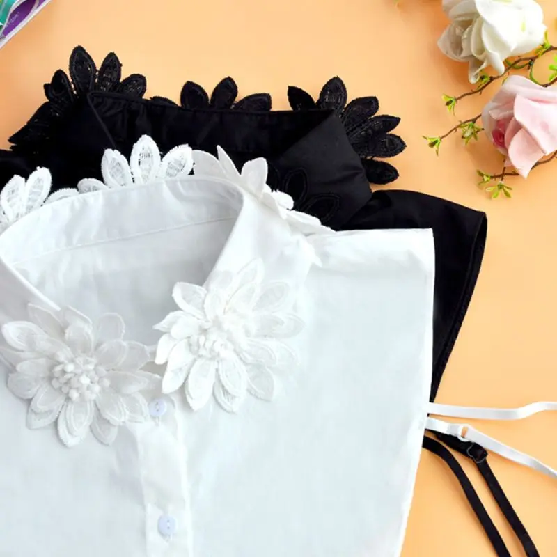 Женская Классическая однотонная Шифоновая Блузка ручной работы с вышитыми