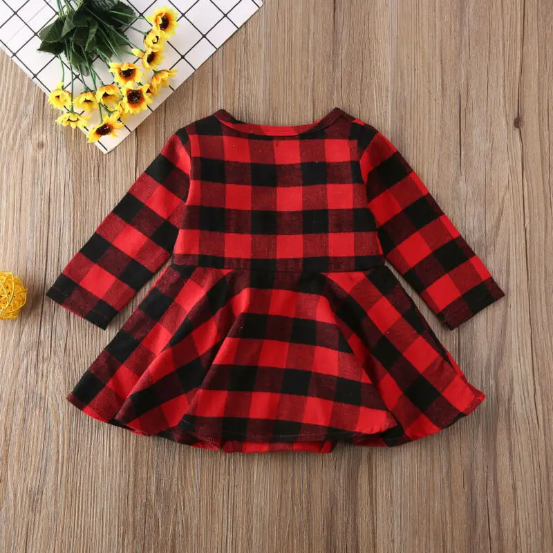 Демисезонное клетчатое боди с длинным рукавом для новорожденных девочек | Мать и