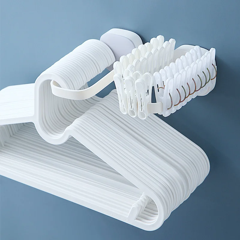 Вешалка для хранения многопортовое «Поддержка плечики вешалка для сушки белья многофункциональная пластиковая вешалка для одежды для хра...