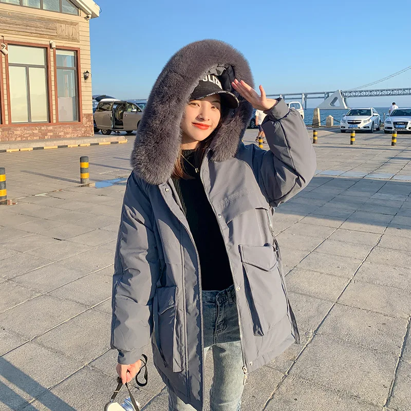 Winter Coat Women  Jacket Women's Short Winter Thickened 2021 New Fashion Hooded Jacket
