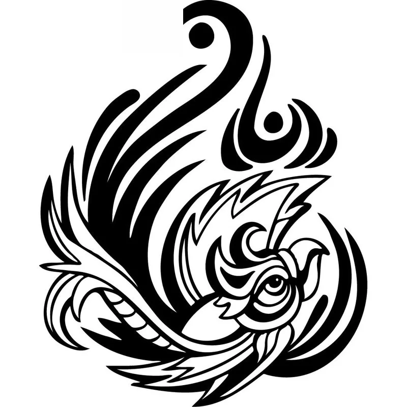 

Креативные наклейки с изображением птицы из мультфильма, высокое качество, украшение для окна автомобиля, индивидуальные ПВХ водонепрониц...