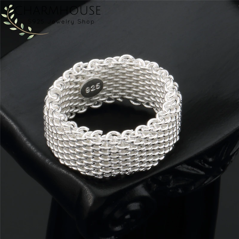 Кольца из стерлингового серебра 925 пробы для женщин ювелирные изделия свадебной