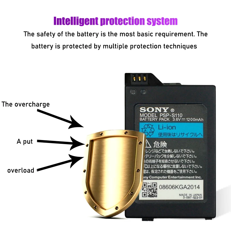 Аккумулятор 1200 мАч для Sony PSP 2000 3000 PSP2000 PSP3000 PlayStation портативные перезаряжаемые