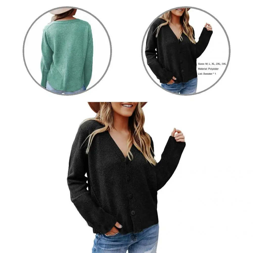 

Skin Friendly Popular Female Knitted Tops Easy-wearing Female Tops V Neck for Dating