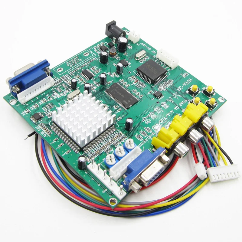 Аркадная игра RGB/CGA/EGA/YUV К VGA HD видеоконвертерная плата HD9800/GBS8200 Горячая Зеленая |