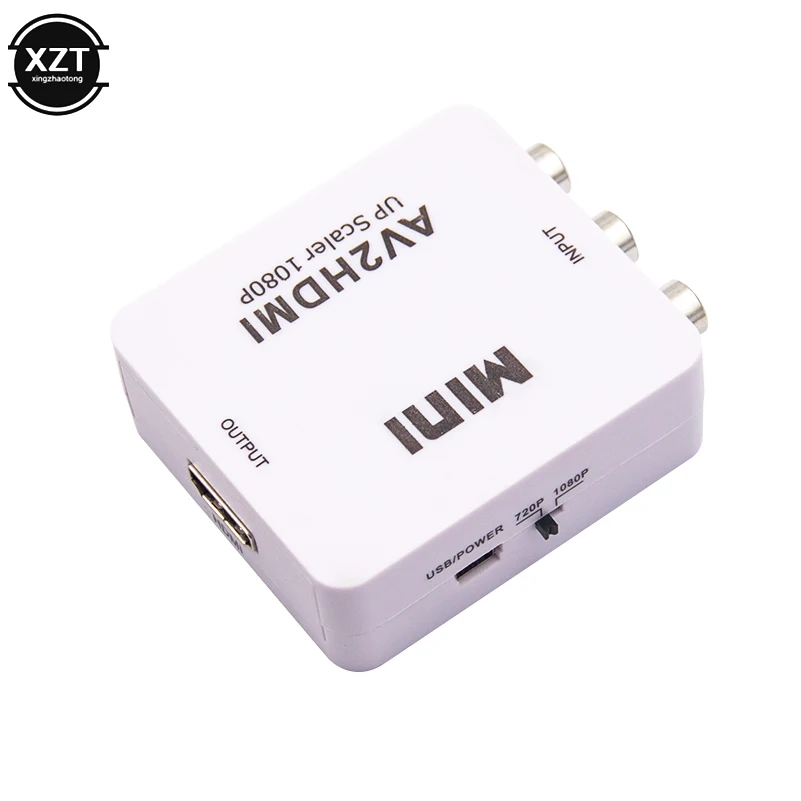Конвертер RCA в HDMI HD 1080P AV2HDMI адаптер для ТВ PS3 PS4 ПК DVD Xbox проектор композитный AV