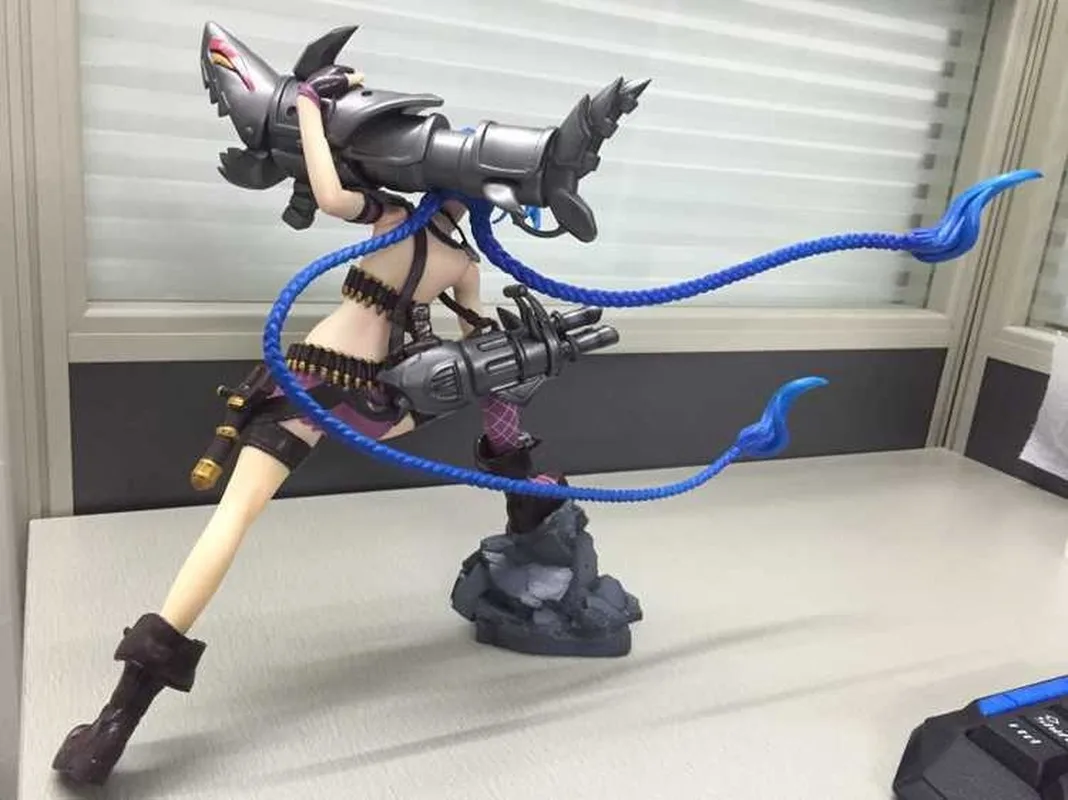 

30cm League Of Legends Jinx Static Action Figure Anime Decoration High Quality Lol Jinx Pvc Figurines Colection Toys