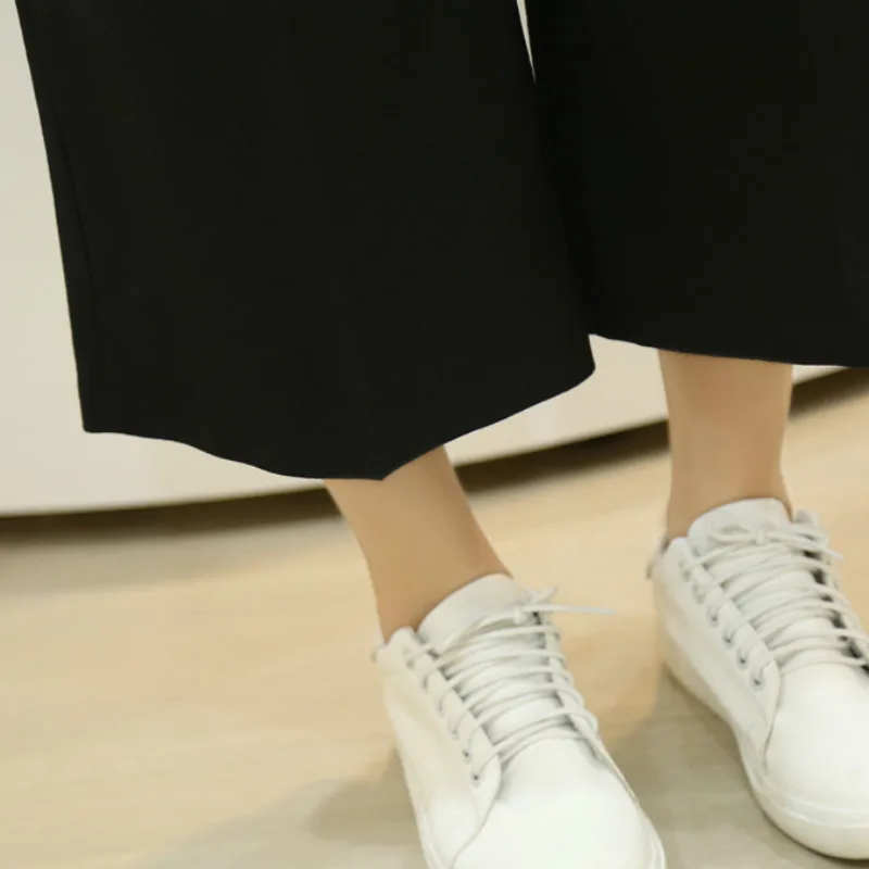 

Pants Women 2020 Spring and Autumn New Loose High Waist Leisure Womens Ankle-Length Wide Leg Trousers Female Trendy Comfortable