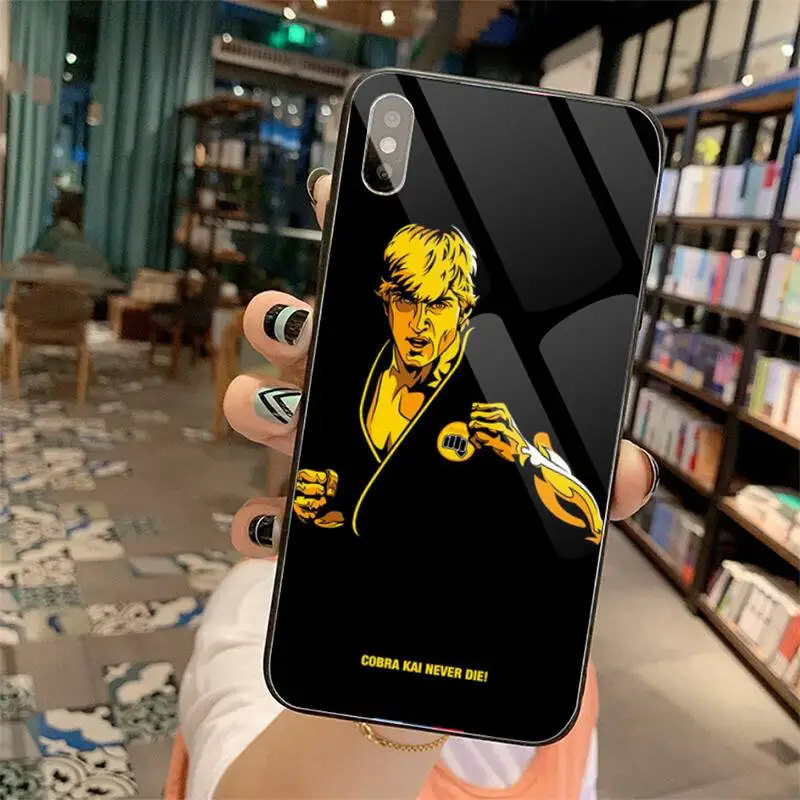 Чехол для телефона cobra kai snake закаленное стекло iphone 6 6S 7 8 plus X XS XR 11 12 mini PRO MAX |
