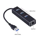 3 порта USB 3,0 Gigabit Ethernet Lan RJ45 сетевой адаптер концентратор до коннектора 1000 Мбитс