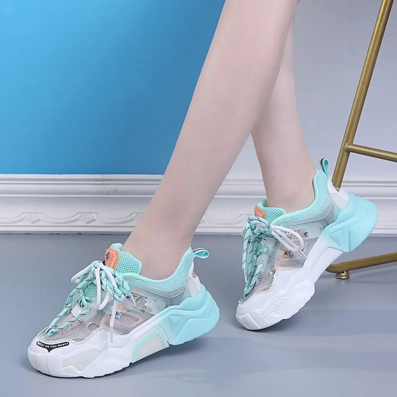 

Platform Women Sneakers Light Casual Sneakers Women Sweet Style Round Toe