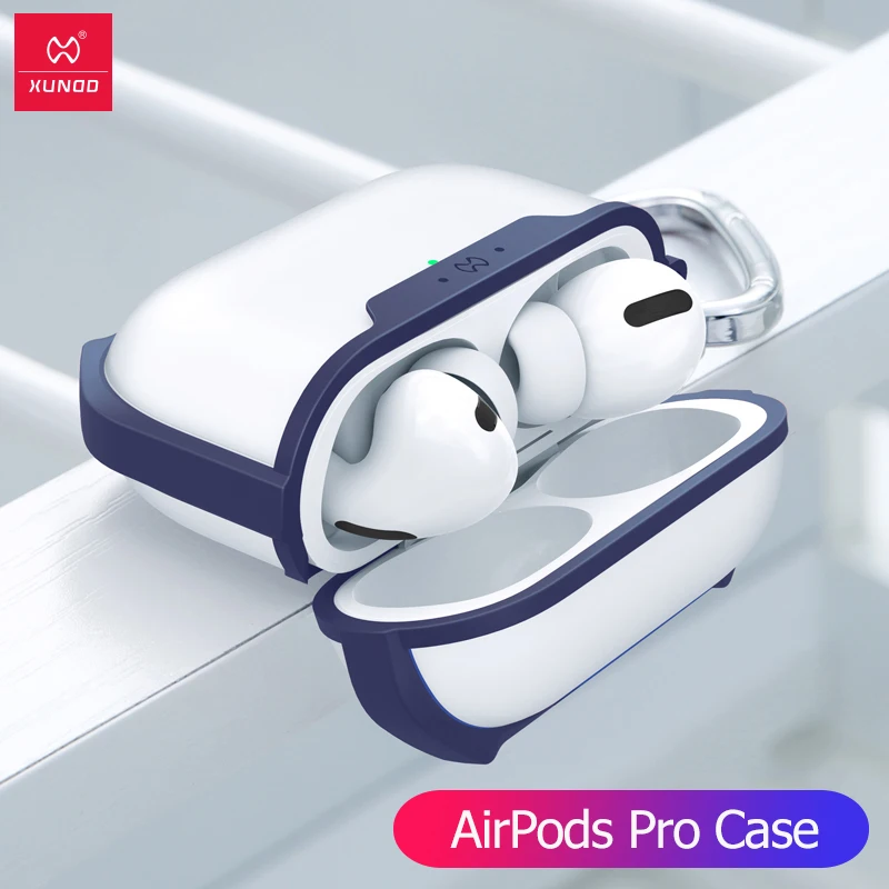Xundd чехол для наушников для Apple AirPods Pro Чехол беспроводной Bluetooth прозрачный чехол Защитный для Airpod 3 Пылезащитная крышка - Цвет: Blue