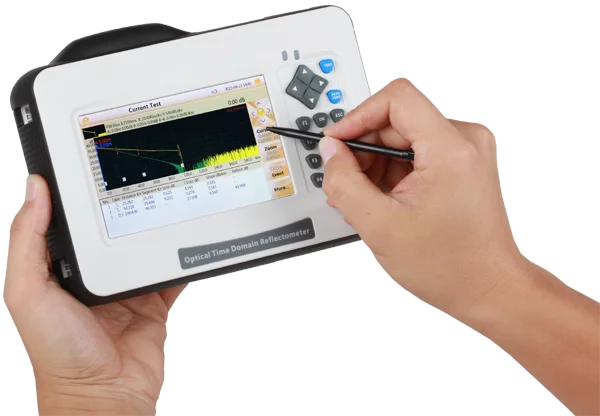 Миниатюрный оптический рефлектометр с временным доменом D26 26/24 дБ SM 1310/нм
