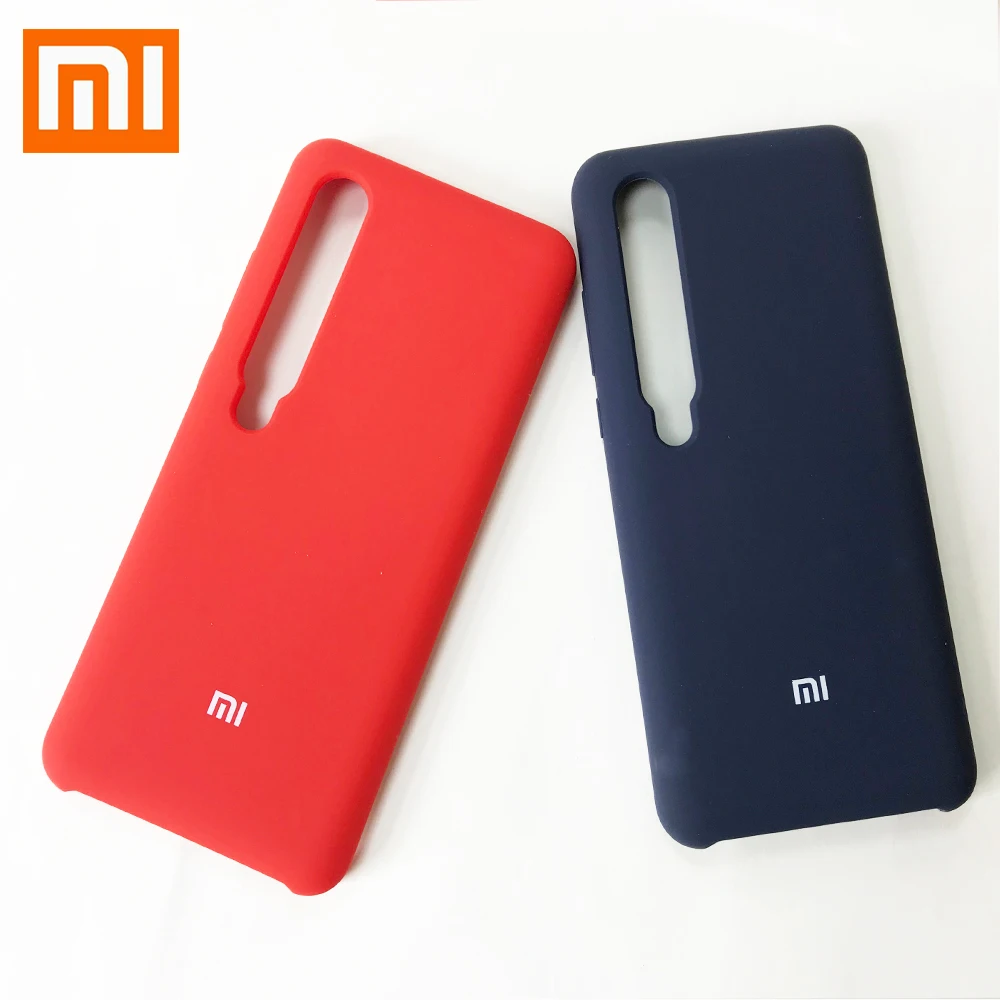 Оригинальный чехол для Xiaomi Mi 10 шелковистый мягкий сенсорный Чехол жидкий