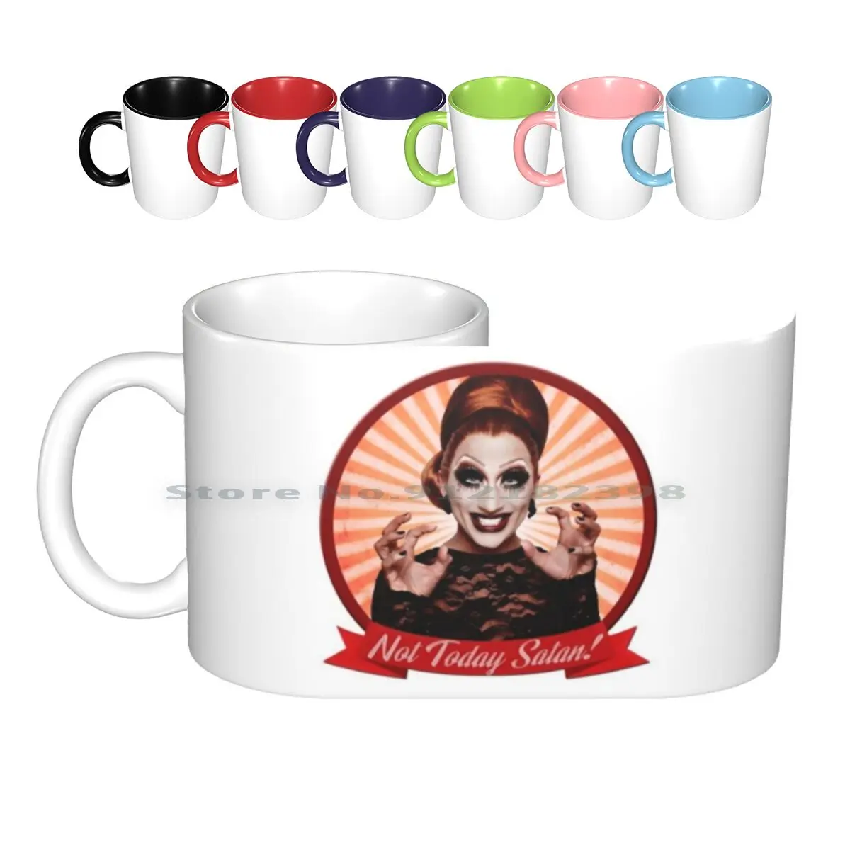 

Bianca Del-Not Today , Satan! Ceramic Mugs Coffee Cups Milk Tea Mug Bianca Del Drag Race Rupaul Creative Trending Vintage Gift