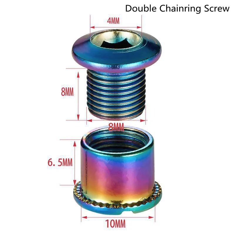 KRSEC 4 шт. звездочки для горного велосипеда болты из высокоуглеродистой стали