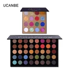 UCANBE 2 шт.лот Звездные блестящие тени для век Макияж для лица + фантазия 40 цветов Палитра теней для век пигментированная косметика