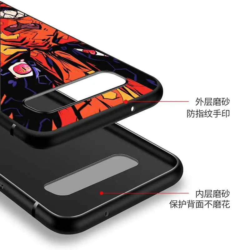 

Naruto Demon Slayer Cool for Samsung Galaxy Note 20 S20 FE Lite Ultra 10 9 8 Pro S10E S10 5G S9 S8 S7 S6 Plus Black Phone Case