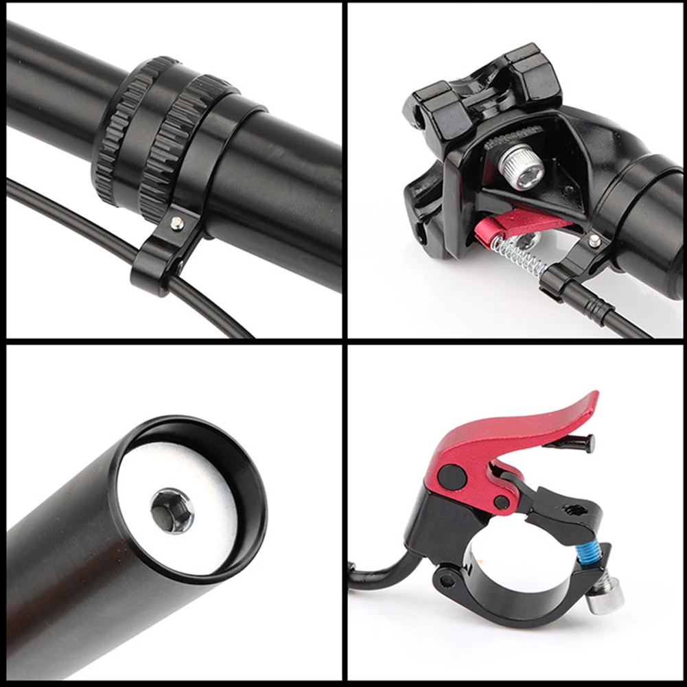 

27.2/31.6mm Mountain Biker Control Wire-controlled Lifting Seat Tube Black Bicycle Saddle Post