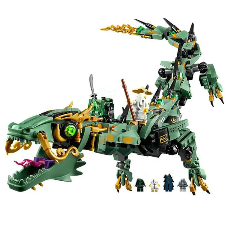 Ниндзя Летающий мех Дракон строительные блоки игрушки ninjagoo фигурки кирпичи