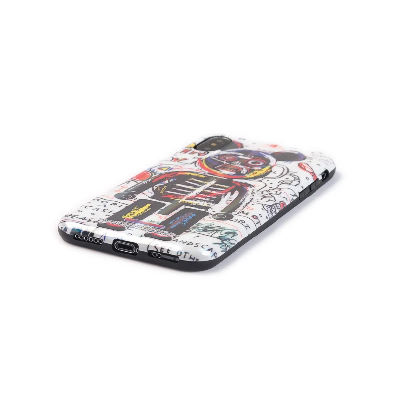 Luxury laser Glossy Soft Silicone Case for iPhone 7 8 Plus X XS Max XR 6 6S 11 Pro Cover Cartoon Robot Boy Steampunk cool Man |