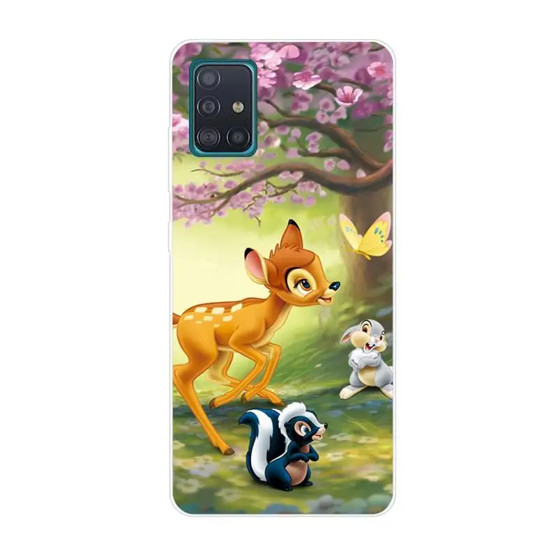 

Lovely Bambi Thumper Pattern Phone Case For Clear-Samsung S5 S6 S7 S8 S9 S10 S20 S21 Edge Plus E Fe Lite Cover