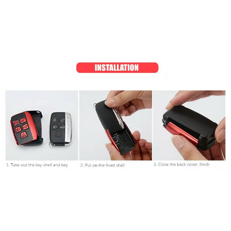 

ABS Remote Smart Car Key Shell Case Cover For Land Rover Defender Discovery LR4