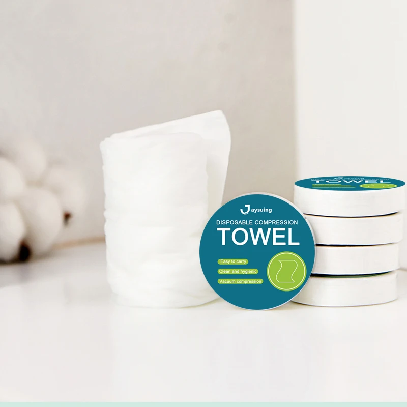 1 шт. белое одноразовое компрессионное полотенце из хлопка для путешествий