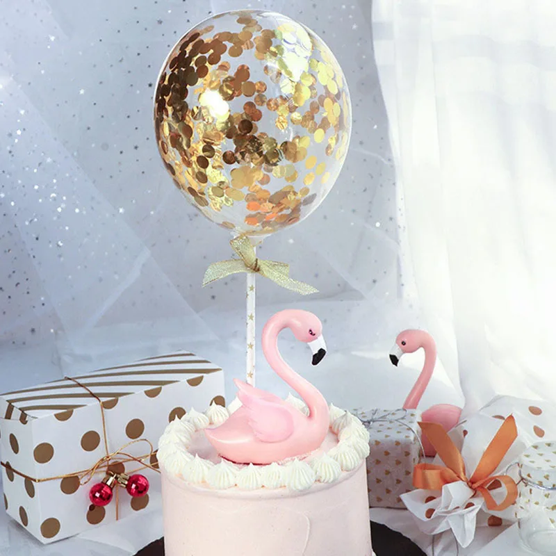 

5 дюймов блестки воздушный шар "Конфетти" прозрачный воздушный шар "Конфетти" латекс конфетти воздушные шары торт топпера, Baby Shower вечерние то...