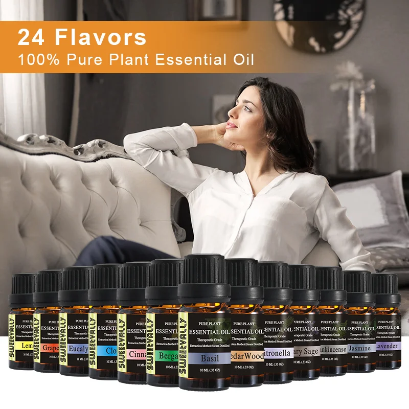 24 шт./компл. водорастворимое эфирное масло для снятия стресса увлажнителя