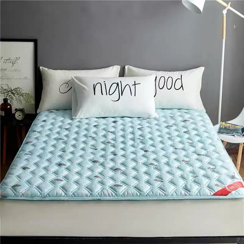 

High Quality Cotton Fold Tatami Mattress Adults bedroom Single Double Bed Mattress Topper Tatami Thick Warm soft Mat With Straps