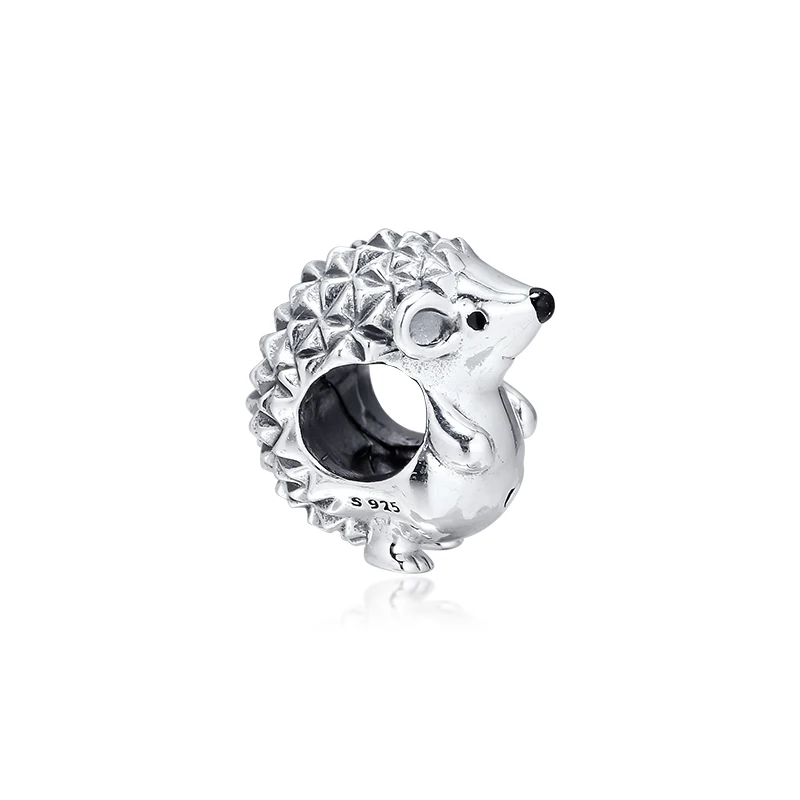 DIY Подходит для Pandora шармы браслеты Ежик бусины стерлингового серебра 925-ювелирные изделия