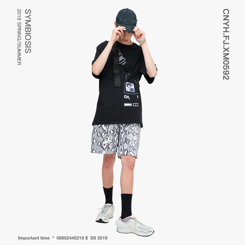 VIISHOW 2019 летняя футболка с короткими рукавами мужские футболки принтом Мужская