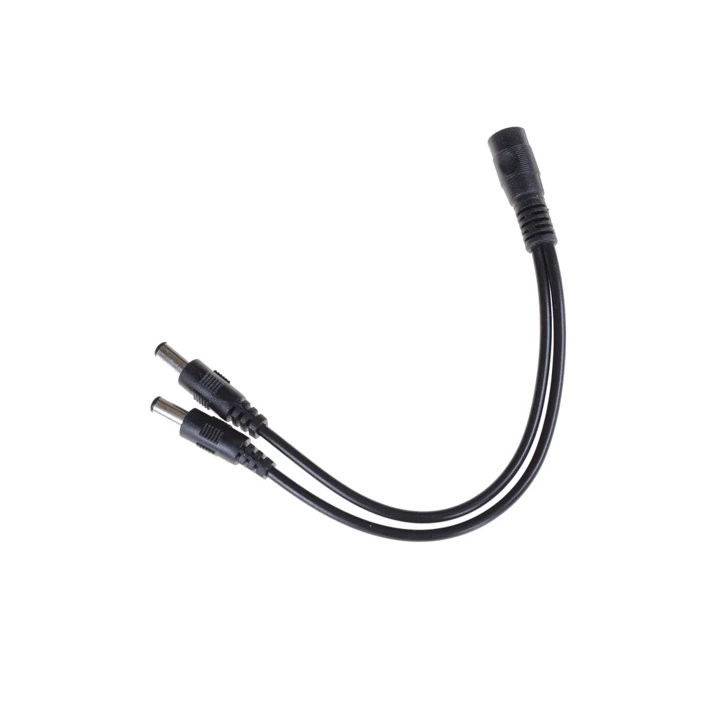 1 штекер постоянного тока в 2 гнездовой разъем провода питания сплиттер адаптер