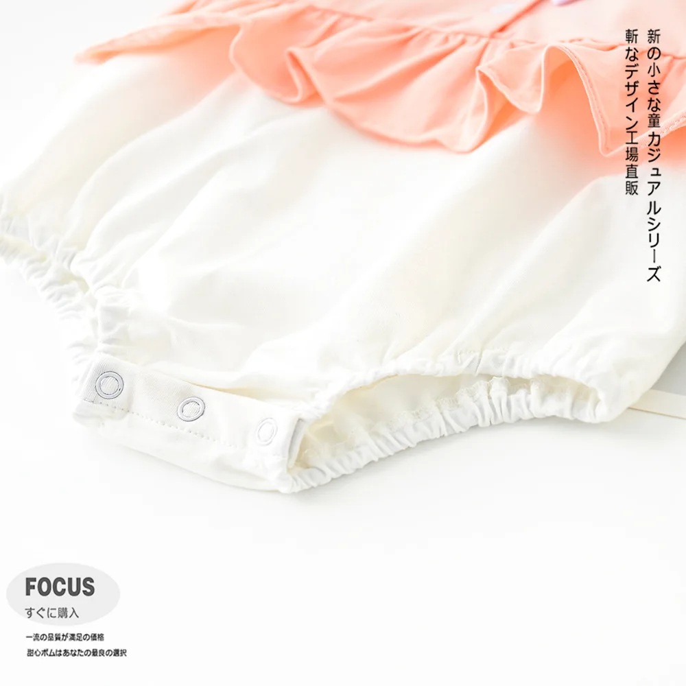 

Newborn Baby Girls Jumpsuit Overall Summer Baby Girl Flying Sleeve Bowknot Cotton Dress Bodysuits Infant Baby Girls Clothes