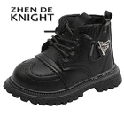 Ботинки детские кожаные, Осень-зима, для мальчиков и девочек