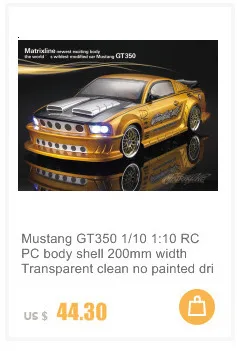 Mustang GT350 1/10 1:10 RC PC Корпус Корпуса 200 мм ширина прозрачный чистый Без окрашивания drift корпус RC hsp hpi trax Tamiya