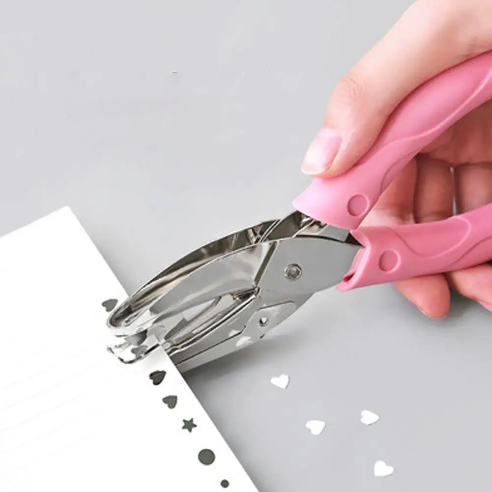 

Handle Hole Punch DIY Loose-leaf Paper Cutter Single Hole Puncher School Office Binding Stationery