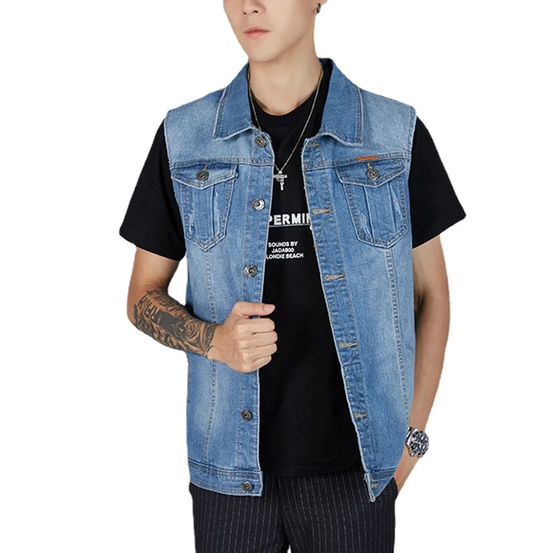 

Veste Homme Waistcoat Men Vest Men Waistcoat Denim Vest Men's Jacket Jeans Jacket Men Vest Summer Jacket Men Fashion Casual 2021