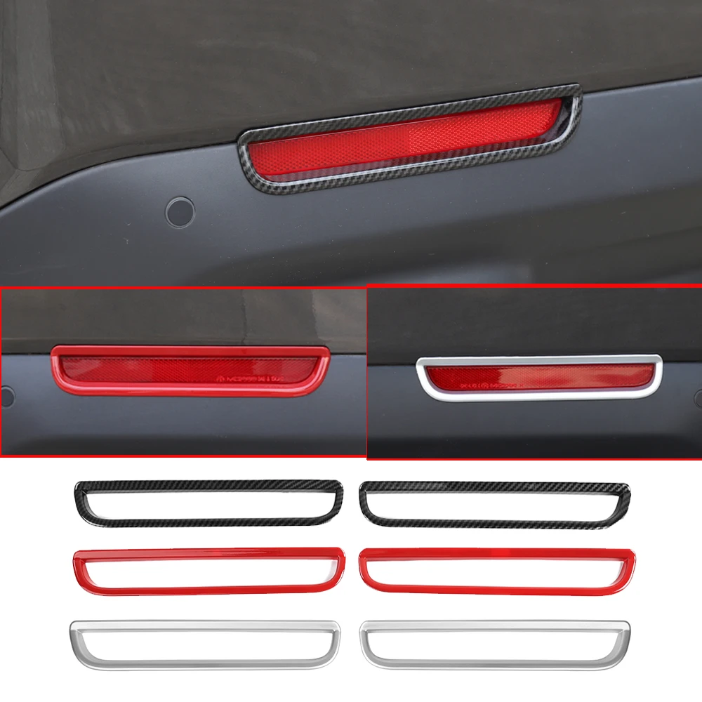 

Kit for Dodge Challenger 2015-2021 ABS Rear Fog Light Lamp Decorative Trim Cover Auto Accessories