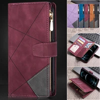 leather case for iphone 13 12 mini 11 pro max x xs max xr 7 8 6 7plus se 2020 flip zipper wallet card slots holder phone cover
