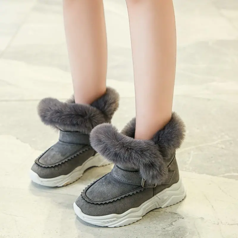 Непромокаемые сапоги Детские 2020 теплая Модная куртка на осень и зиму широкий для мальчиков из флока Теплый