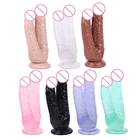 Двойные фаллоимитаторы для женской мастурбации Двойное проникновение как Вагина, так и анус большой член с присоской секс-игрушка ремешок на два фаллоимитатора