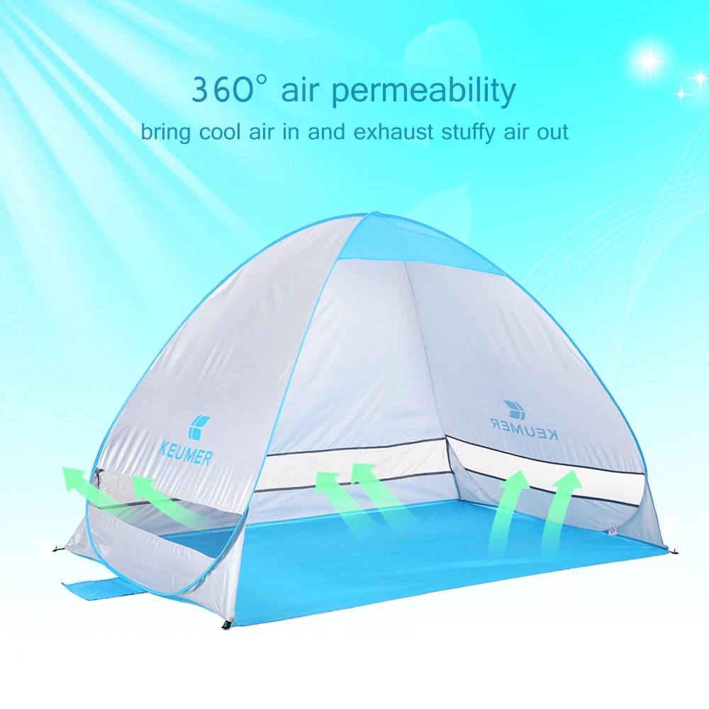 

Automatic Instant Pop-up Beach Tent Anti UV Camping Tent Sun Shelter Cabana for Camping Fishing Hiking Picnic Travel Tourist
