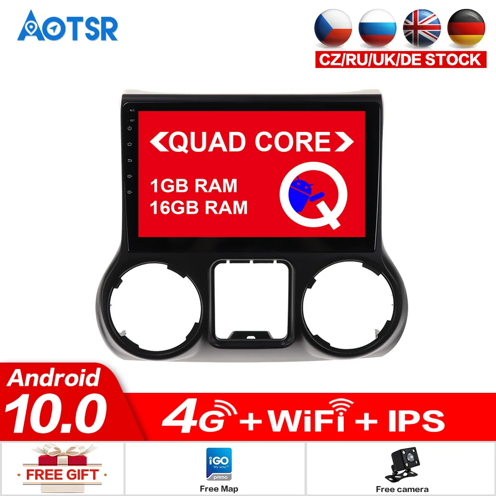 Автомобильный GPS-трекер AOTSR Android 10 0 для Jeep grand wrangler 2011-2016 навигация головное