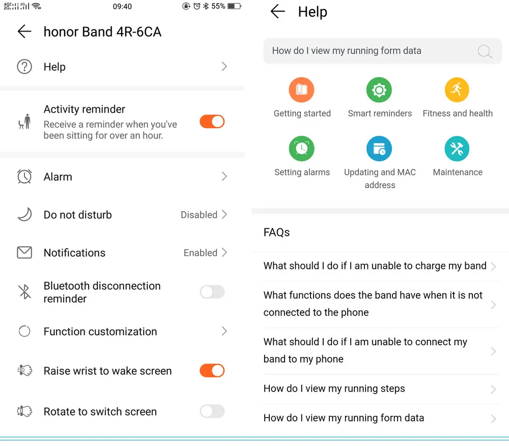 Honor Band 4 трекер активности браслет умный Браслет фитнес сообщение водонепроницаемый спортивный ремешок в режиме реального времени версия для бега