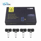 Система контроля давления в шинах шин Давление сигнализации Системы Сенсор для мотоциклаавтомобиля системы контроля давления в шинах Bluetooth 5,0 TMPS AndroidIOS система контроля давления в шинах Давление мониторинга Системы