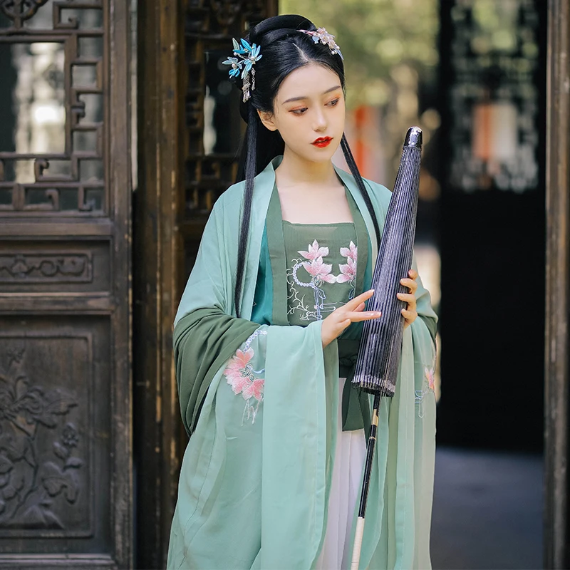 

Hanfu Dress TraditionalChinese Folk Dance Costume Woman Fairy Outfits Oriental Clothes Stage Performance Cosplay Wear DN6041