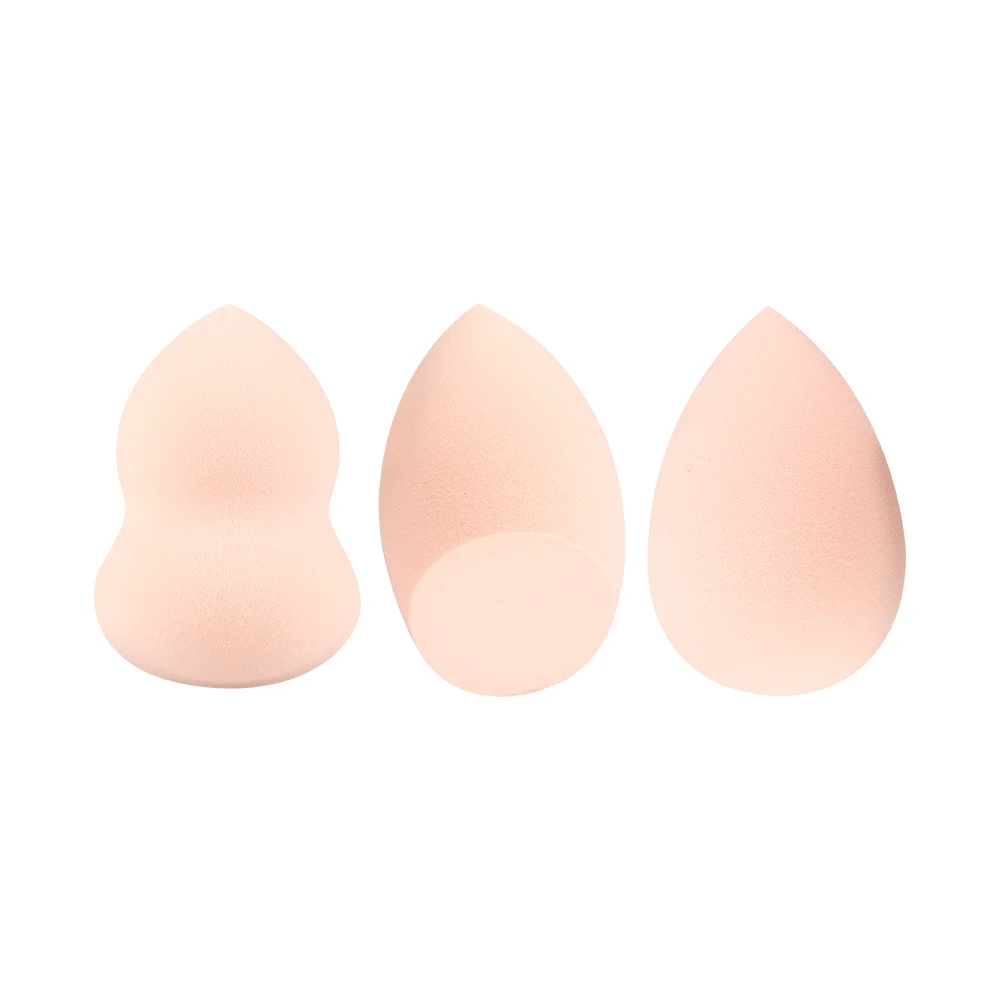 3pcs skin color 1/3 шт. капли воды Форма бархат губка из микроволокна пух поверхности Косметическая пуховка для пудры основа под макияж Губка Уход за кожей лица косметический инструмент - Цвет: 3pcs skin color